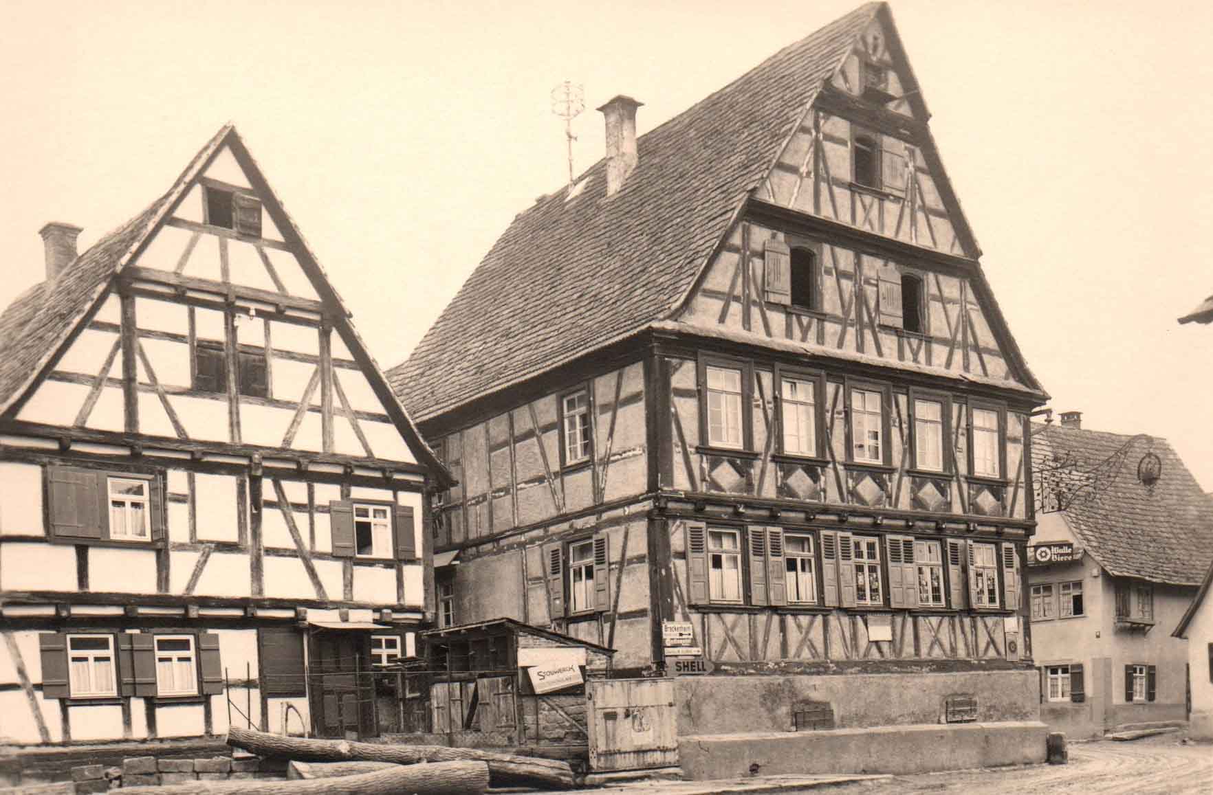  Alte Fotografie des Gasthauses Krone um 1930 