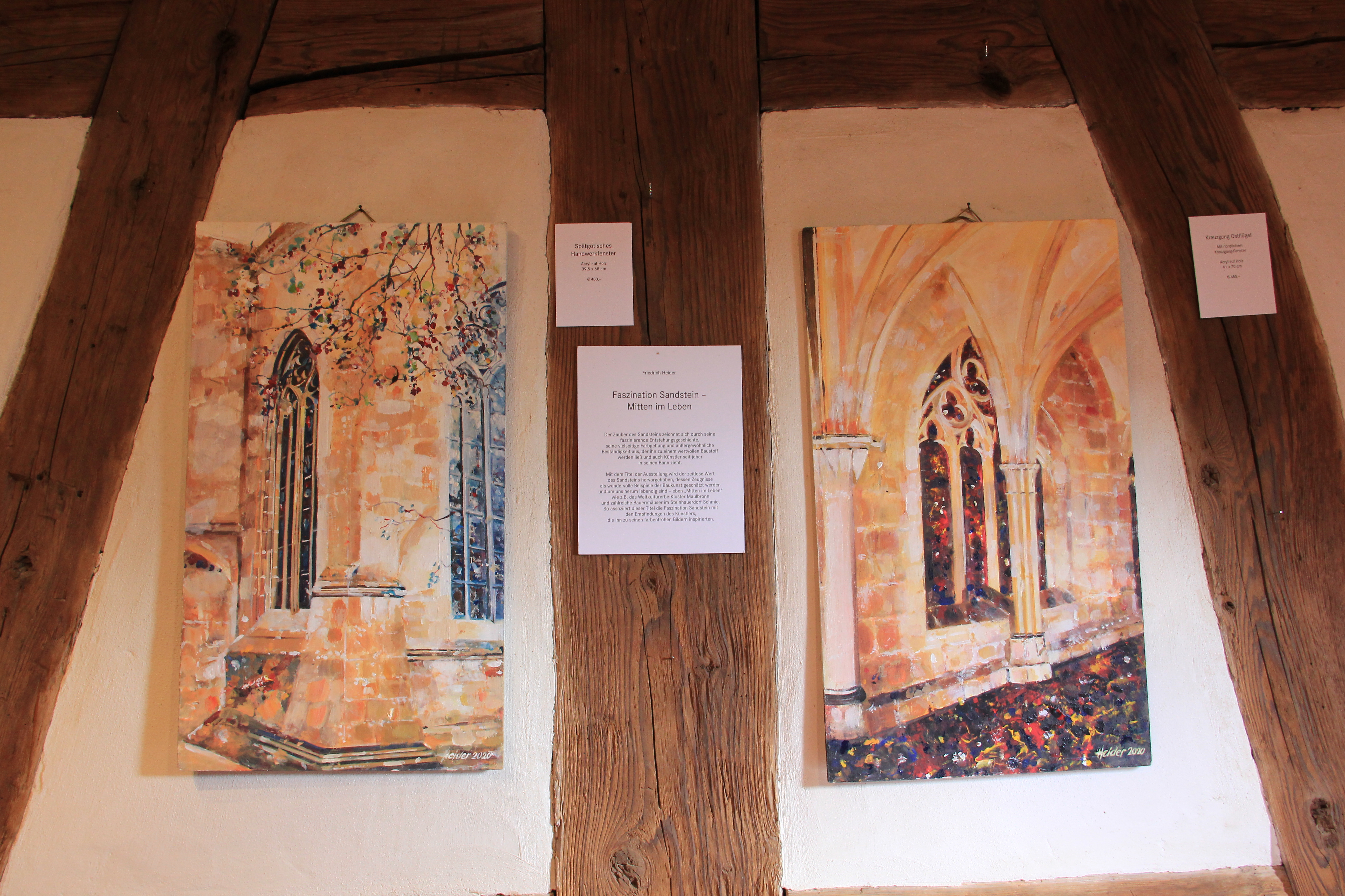  Zwei Bilder, Ansichten des Klosters Maulbronn 
