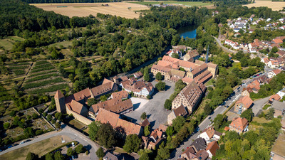 Luftbild Kloster Maulbronn Westansicht