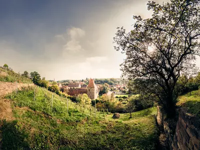 Klosterberg mit Blick aufs Kloster